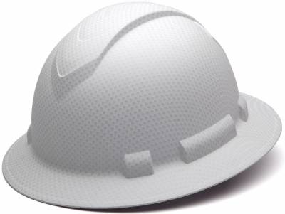 Ridgeline  Full Brim Hard Hat 4pt White Graphite